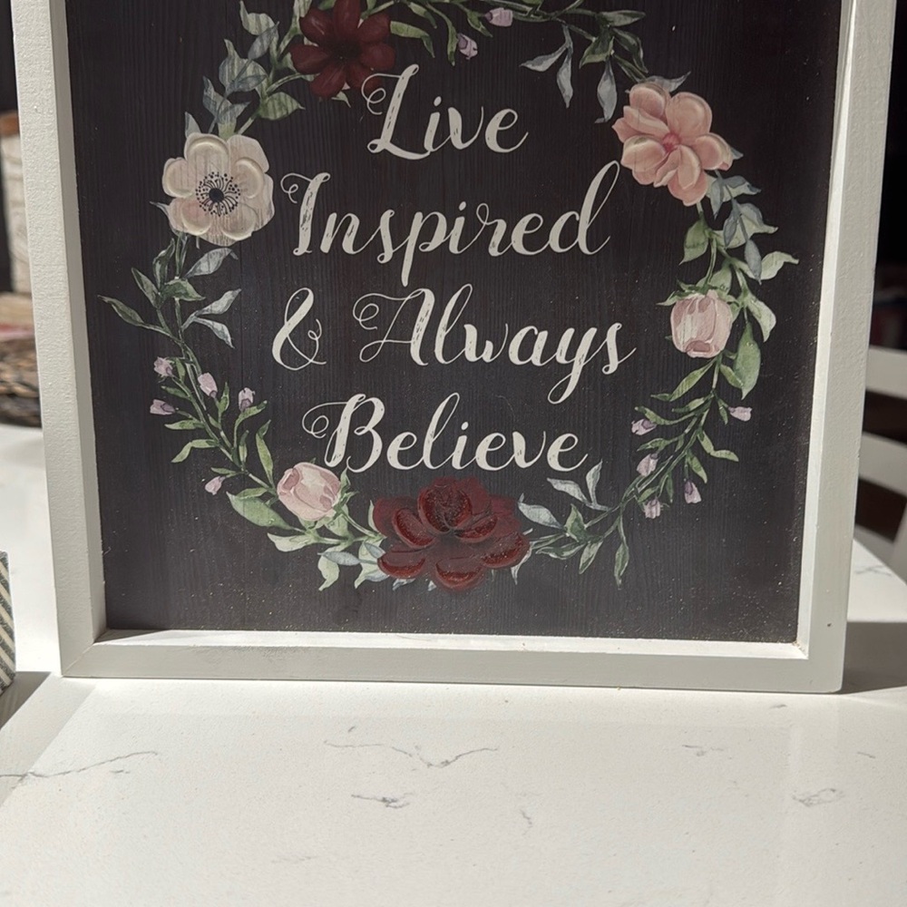 Floral Inspirational Wall Art